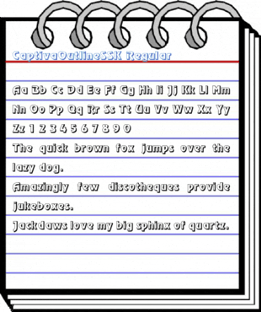 CaptivaOutlineSSK Regular Font