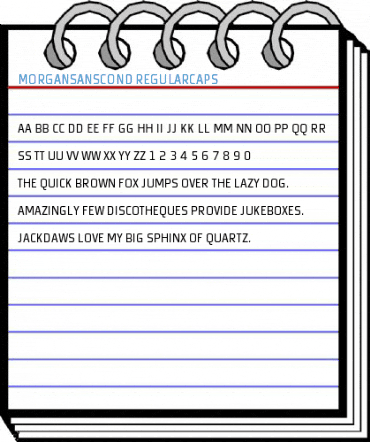 MorganSansCond RegularCaps Font