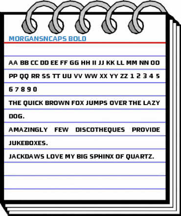 MorganSnCaps Bold Font