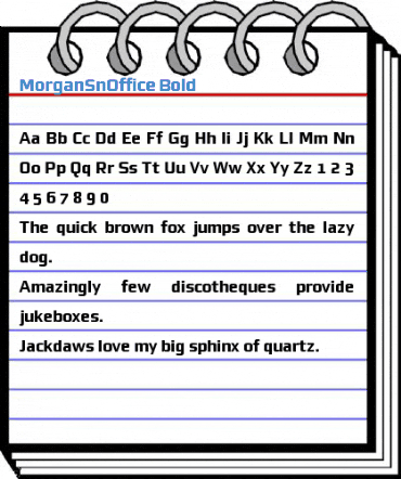 MorganSnOffice Bold Font