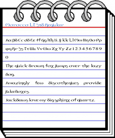 Morocco LT Std Regular Font