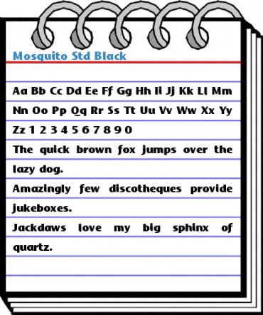 Mosquito Std Black Font