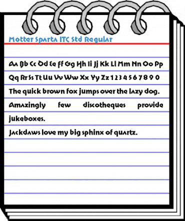 Motter Sparta ITC Std Regular Font