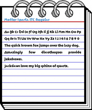 Motter Sparta ITC Regular Font
