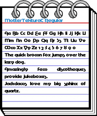 MotterTekturaC Regular Font