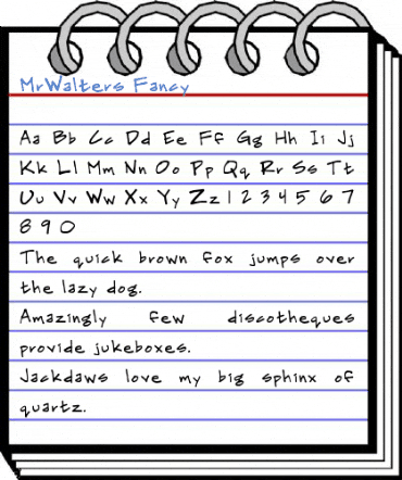 MrWalters Fancy Font