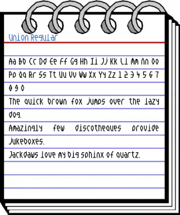 Union Regular Font