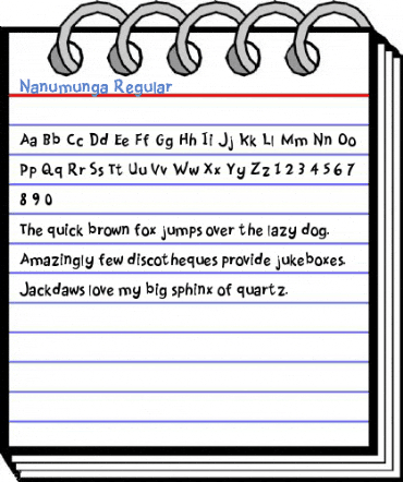 Nanumunga Regular Font