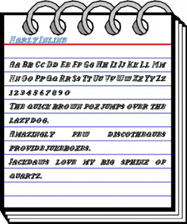 Narly Inline Font