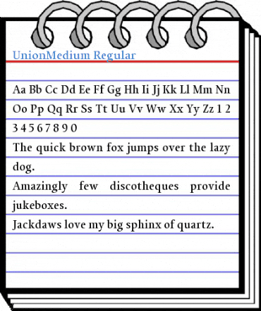 UnionMedium Regular Font