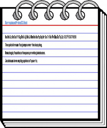 NarrowbandPrimeICG Bold Font
