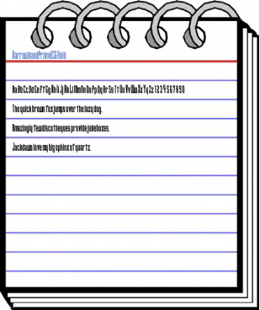 NarrowbandPrimeICG Bold Font