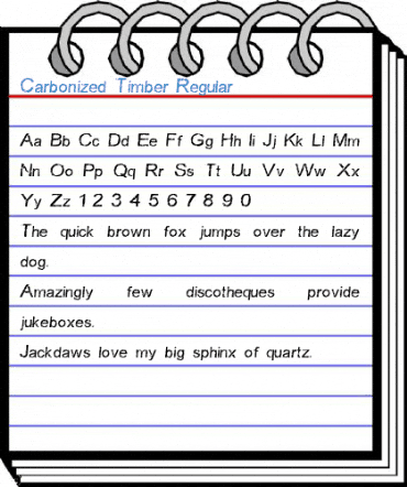 Carbonized Timber Regular Font