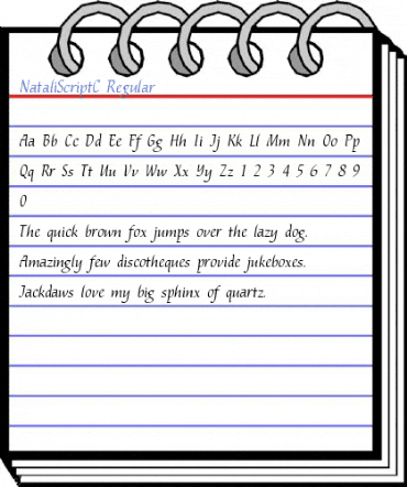 NataliScriptC Regular Font