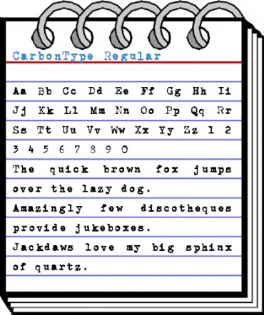 CarbonType Regular Font