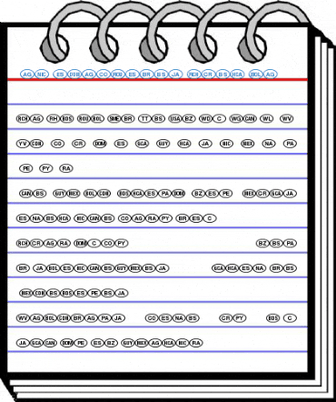 NationalCodes America Font