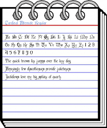Cardinal Alternate Regular Font