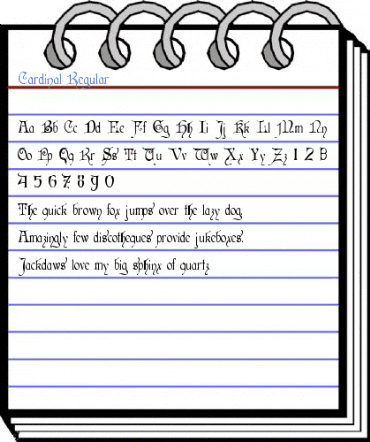 Cardinal Regular Font