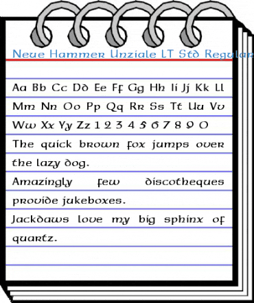 Neue Hammer Unziale LT Std Regular Font