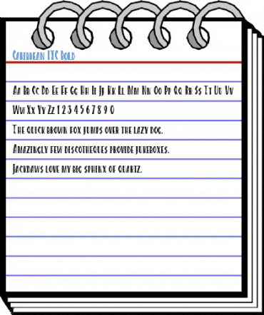 Caribbean ITC Bold Font
