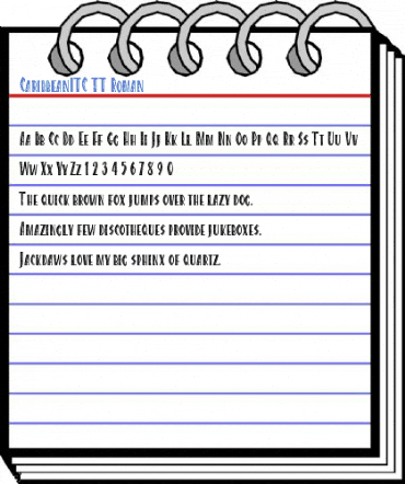 CaribbeanITC TT Roman Font