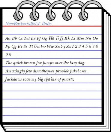NewBaskervilleEF Italic Font