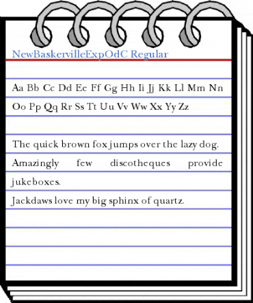 NewBaskervilleExpOdC Regular Font