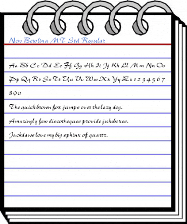 New Berolina MT Std Regular Font