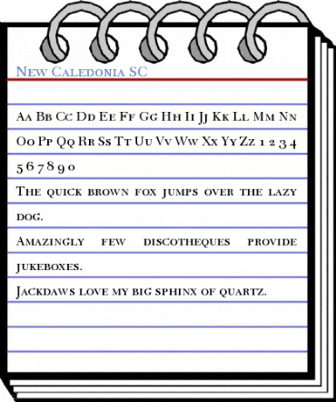 New Caledonia SC Font