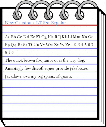 New Caledonia LT Std Regular Font