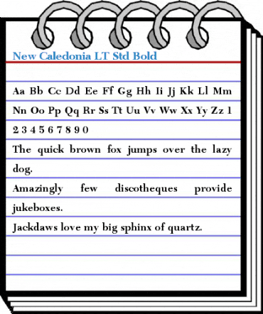 New Caledonia LT Std Bold Font