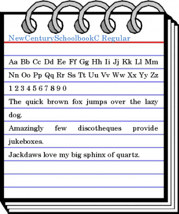NewCenturySchoolbookC Regular Font
