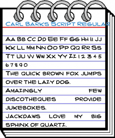Carl Barks Script Regular Font