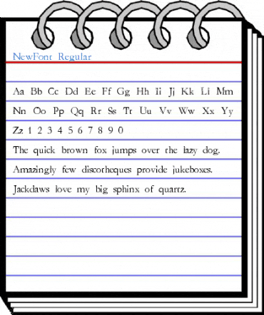 NewFont Regular Font