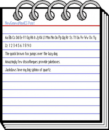 NewGenevaNineICG Point Font