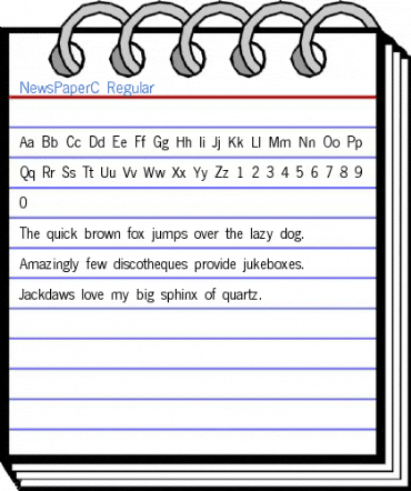 NewsPaperC Regular Font
