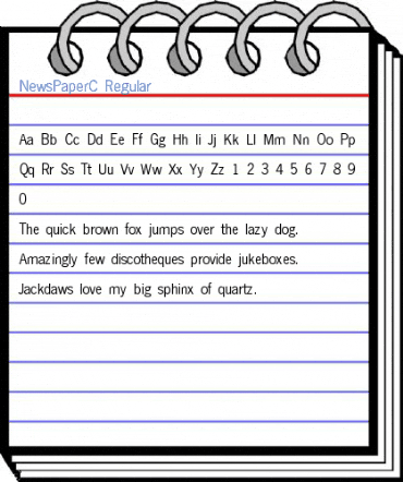 NewsPaperC Regular Font