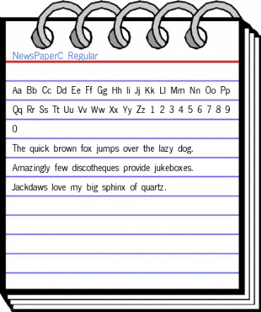 NewsPaperC Regular Font