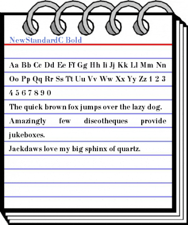 NewStandardC Bold Font