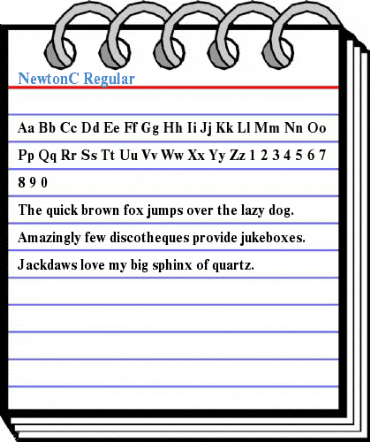 NewtonC Regular Font