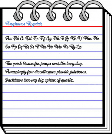 Anghones Regular Font