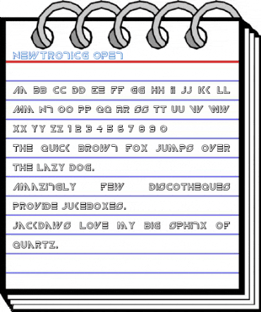 NewtronICG Open Font