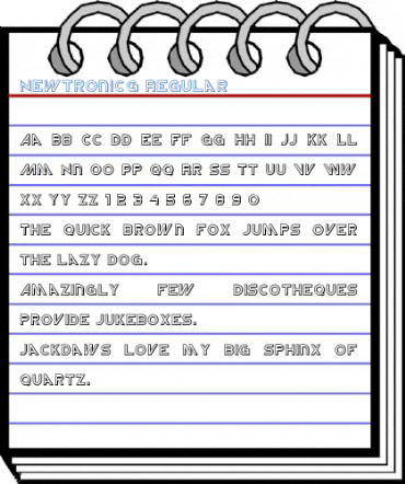 NewtronICG Regular Font