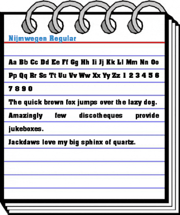 Nijmwegen Regular Font