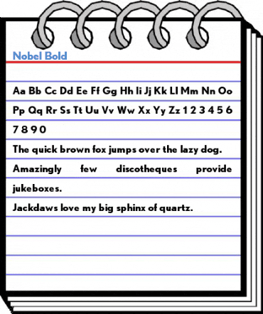 Nobel Bold Font