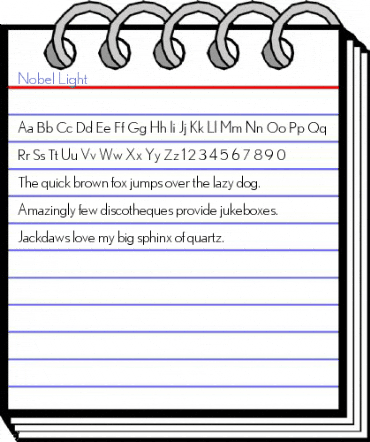 Nobel Light Font