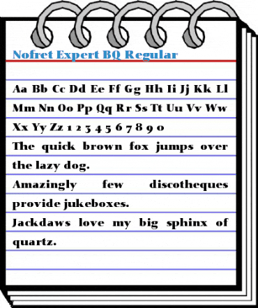 Nofret Expert BQ Regular Font