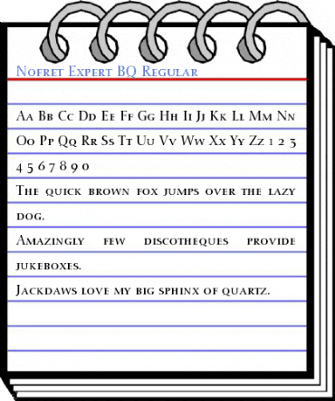 Nofret Expert BQ Regular Font