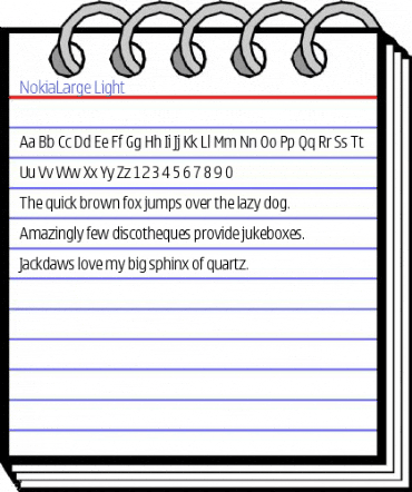 NokiaLarge Light Font