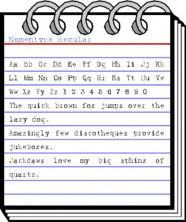 Nomentype Regular Font